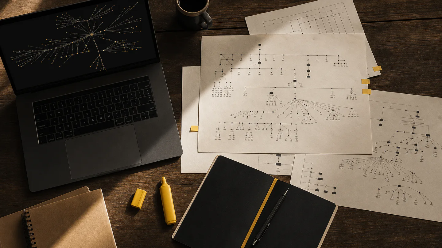 A technical SEO audit workspace with crawl evidence and prioritised findings
